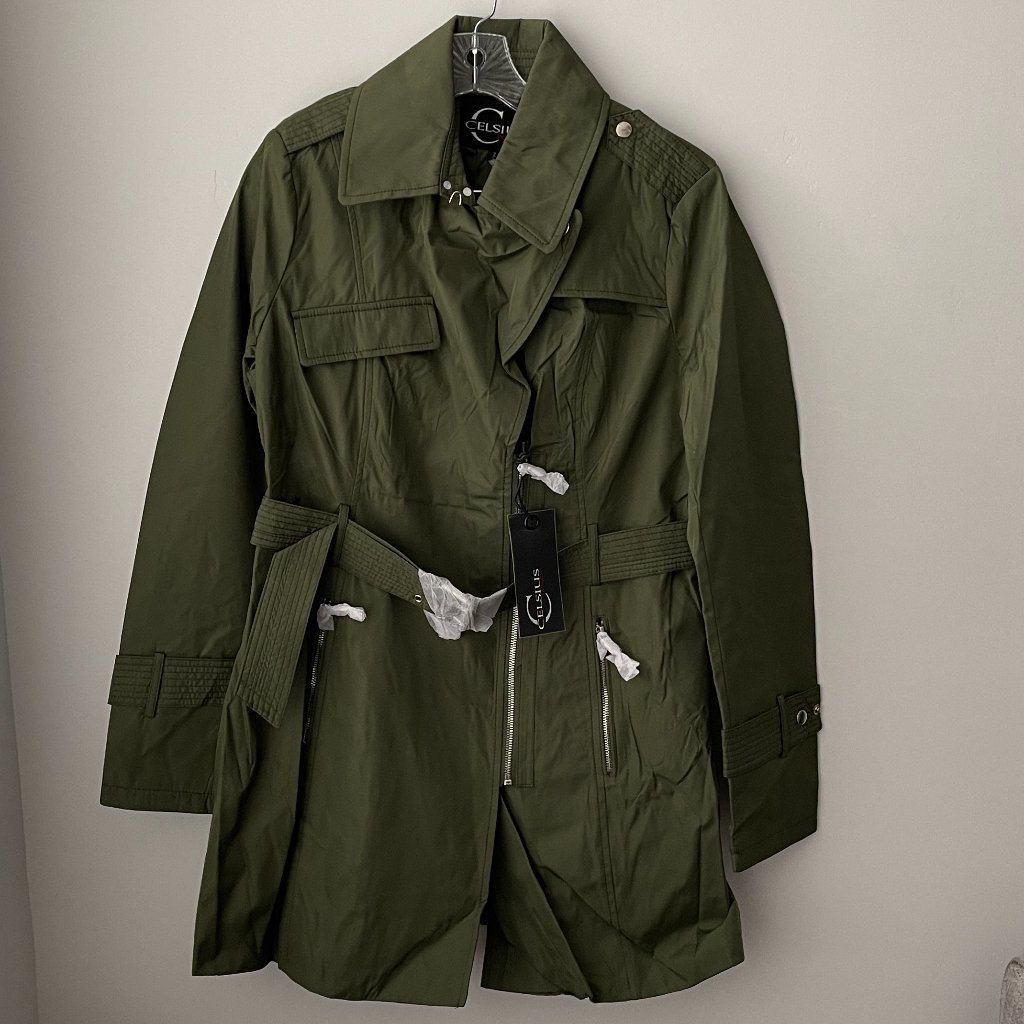 Celsius Womens Long Belted Coat